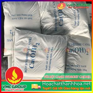 CANXI VÔI, VÔI BỘT CANXI HYDROXIT CA(OH)2 85% HCVMTH