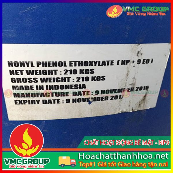 CHẤT HOẠT ĐỘNG BỀ MẶT NONYL PHENOL ETHOXYLATE (NP9) HCVMTH